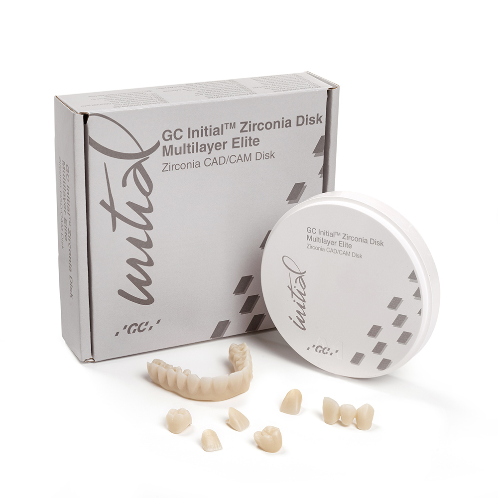 Initial Zirconia Disk Multilayer Elite 98,5 mm A2 16 mm, stuk