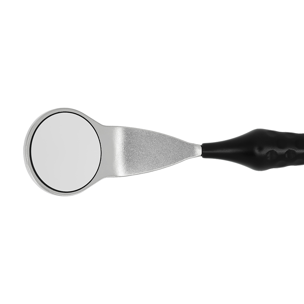 Mondspiegel MEGAretract Rhodium 4 vlak SS, 6 stuks