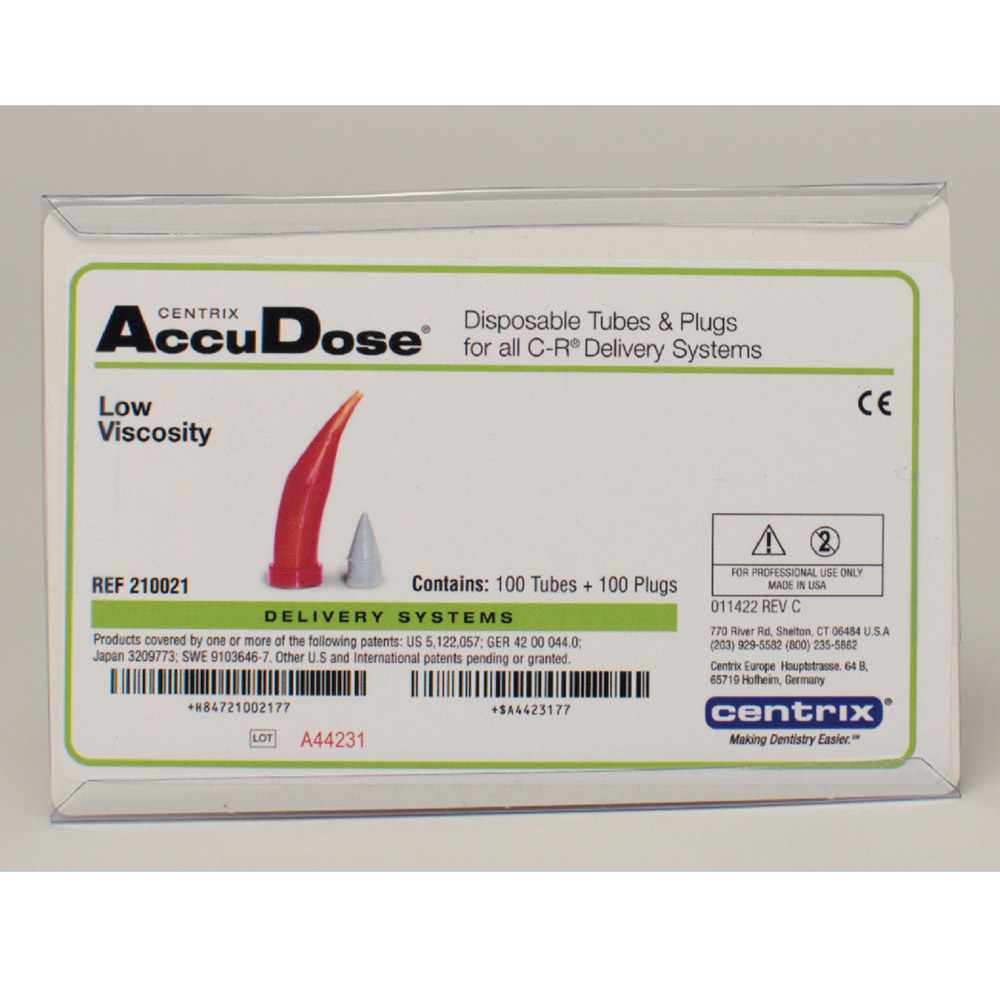 Accudose C-R Tips laagviscositeit, 100 stuks