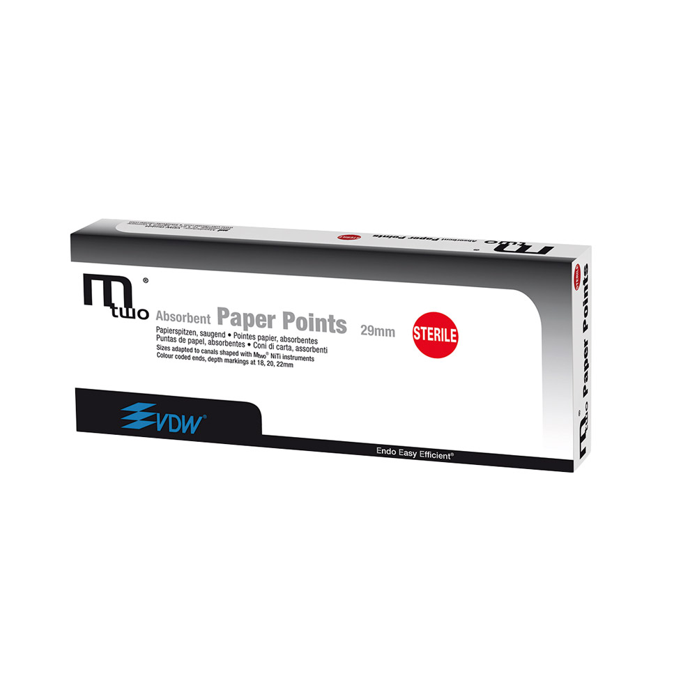 MTWO steriele papieren puntjes 25/06 29 mm, verpakking