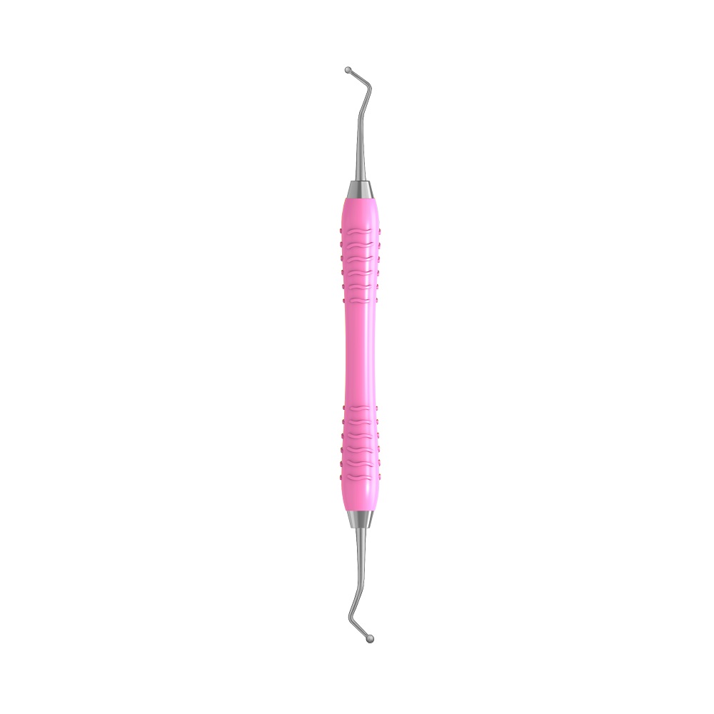 Kogelstopper 1,9/2,3 mm Colori Silikon heft pink. P.st