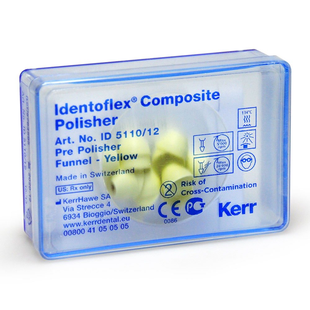 Identoflex Composite Pre Polijster T12 ongemonteerd, 12 stuks