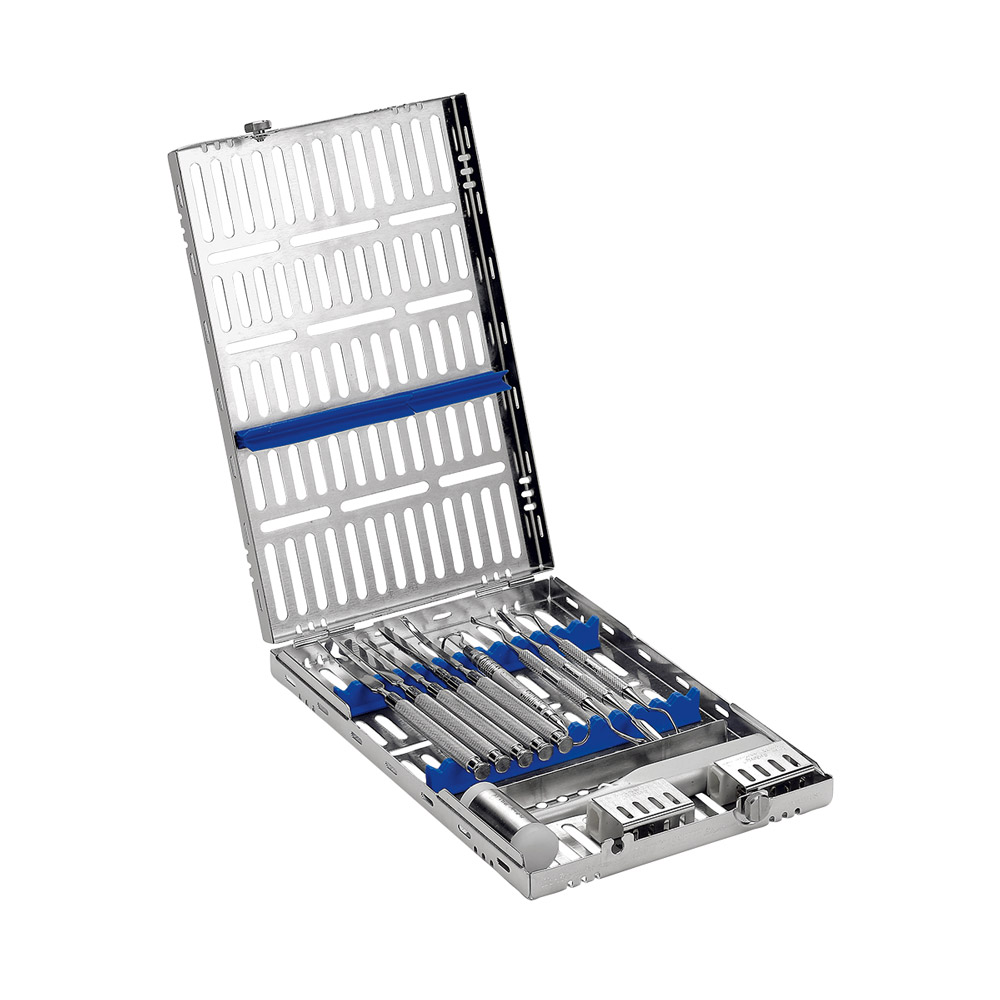 IMS cassette Signature DIN 13 instrumenten blauw, stuk