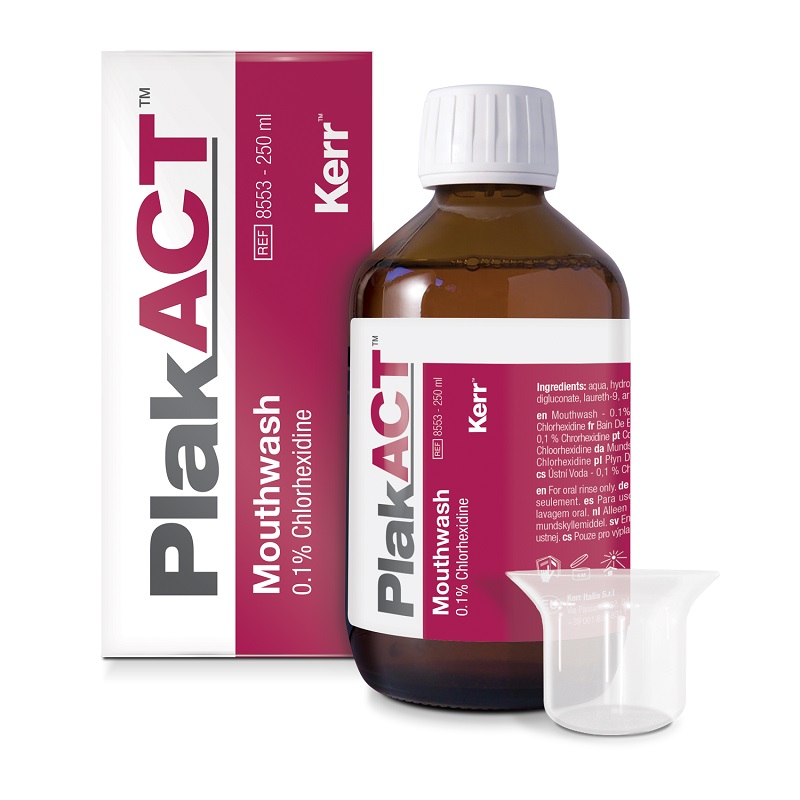 PlakACT mondspoeling 0,1 % Chlorhexidin, 250 ml