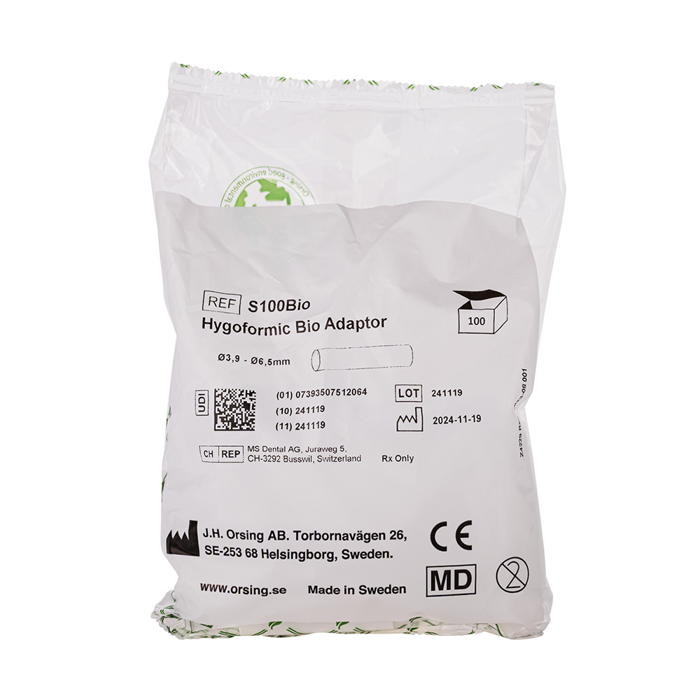 Hygoformic Bio Adapter 6,5 mm, 100 stuks