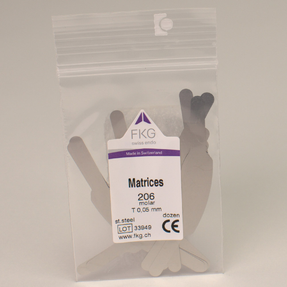 Matrijzen FKG 206T Staal 0,05, 12 stuks
