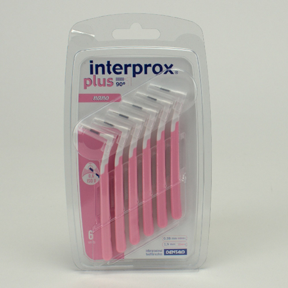 Interprox plus super nano roze, 6 stuks