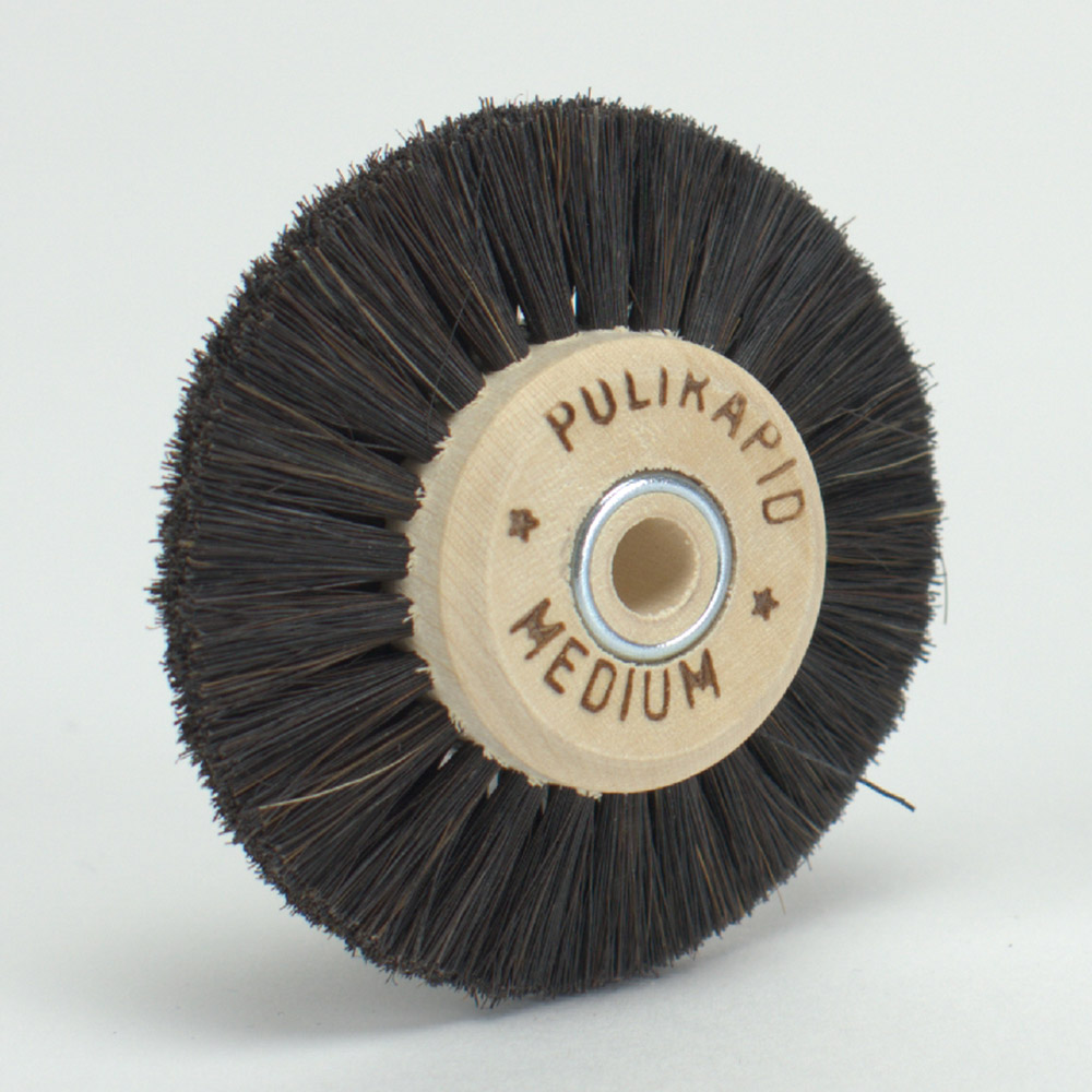Polijstborstel paardenhaar, houten kern, spits, 3/Ø28/55 mm, stuk