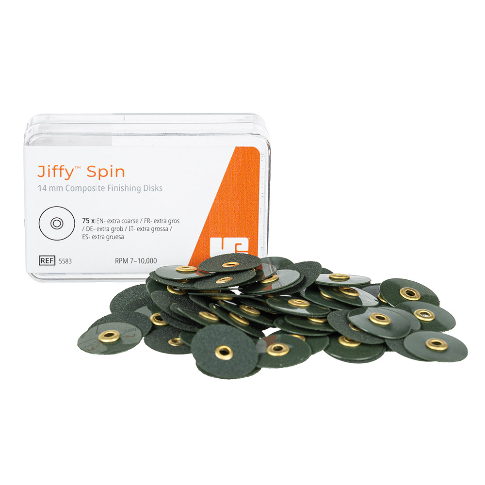 Jiffy Spin Disk 14 mm extra grof groen, 75 stuks