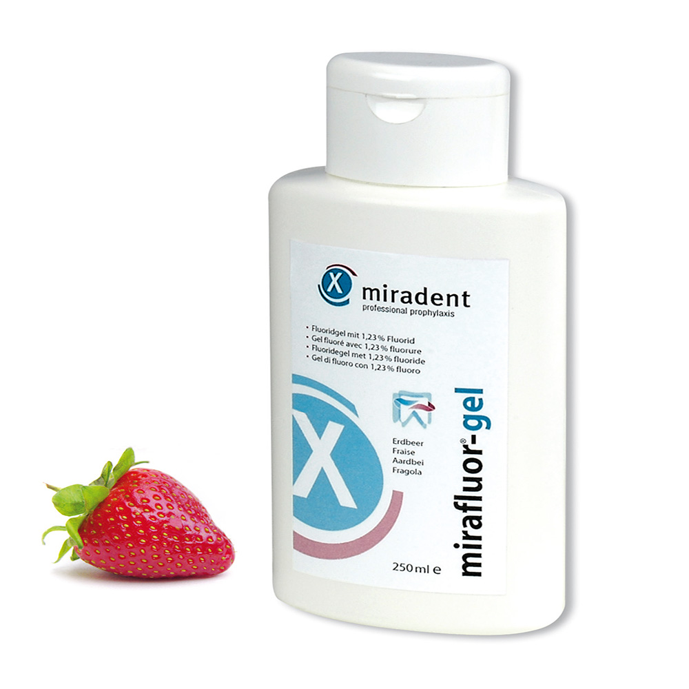 Mirafluor Gel Erdbeer, 250 ml