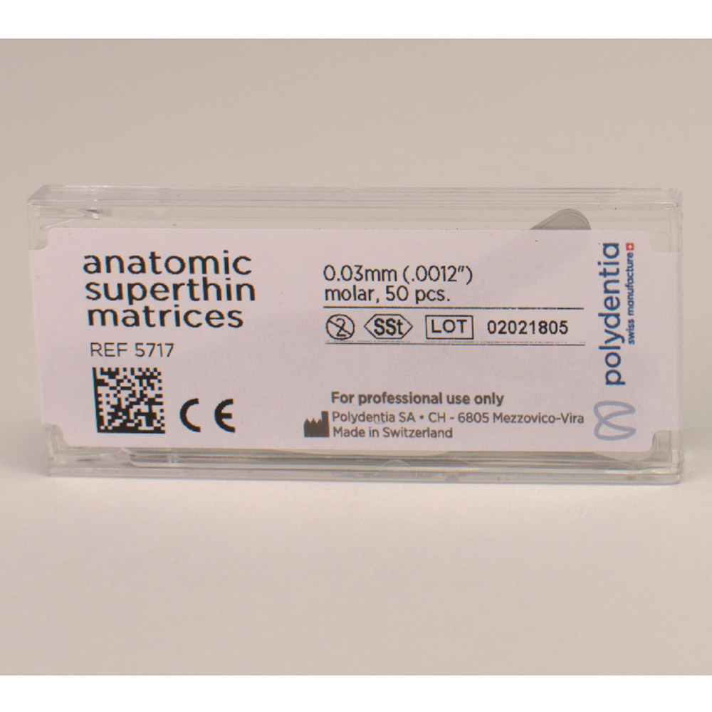 Matrijzen Superdun 0,03 mm 6,3 Molaar, 50 stuks