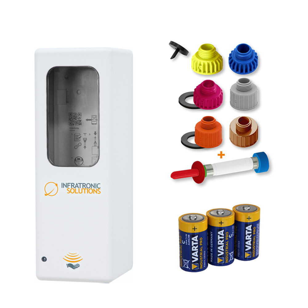 Hygiëne-dispenser IT 500 AW Euro-2 wit batterij, stuk