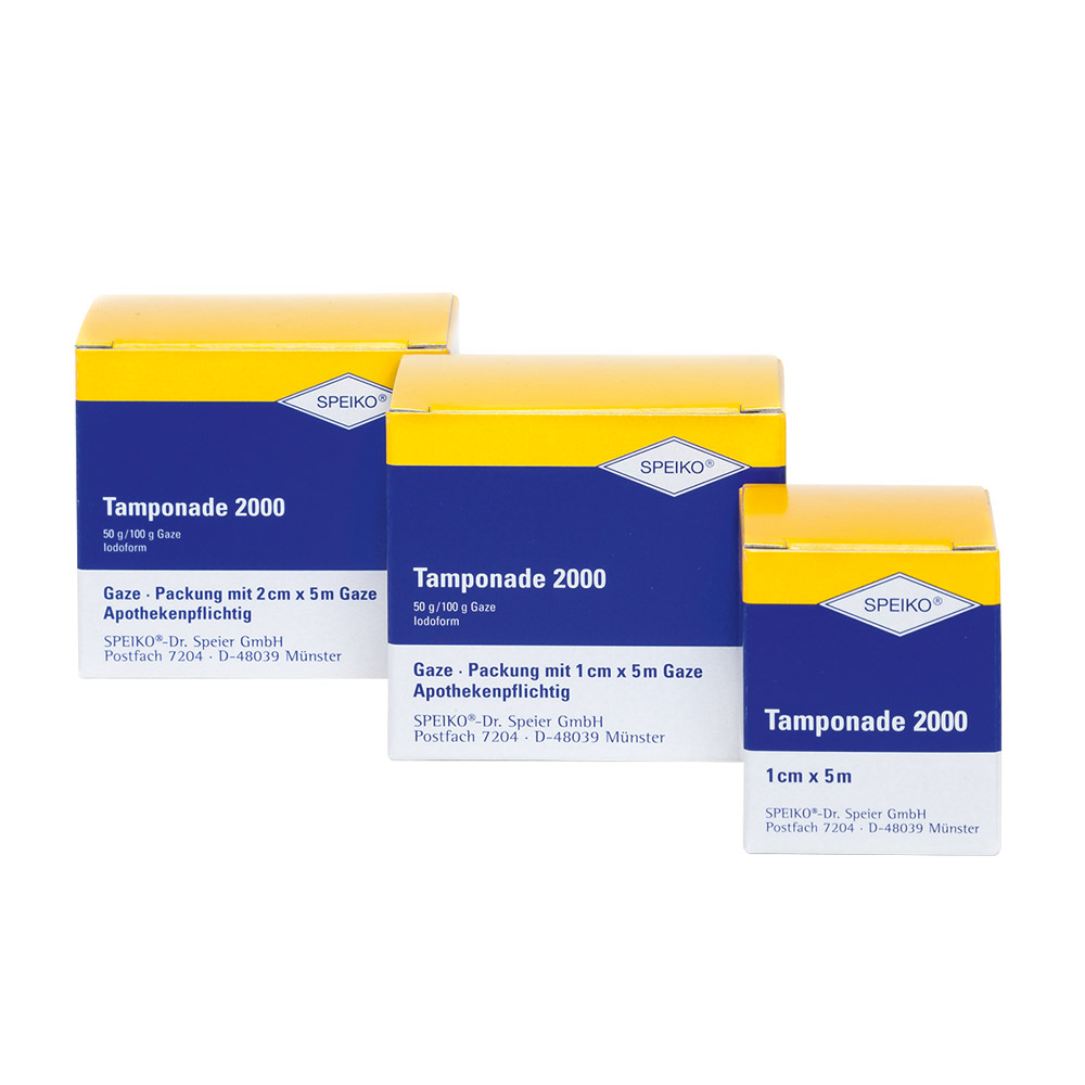 Tamponade 2000 1 cm x 5 m ungetränkt, Verpakking
