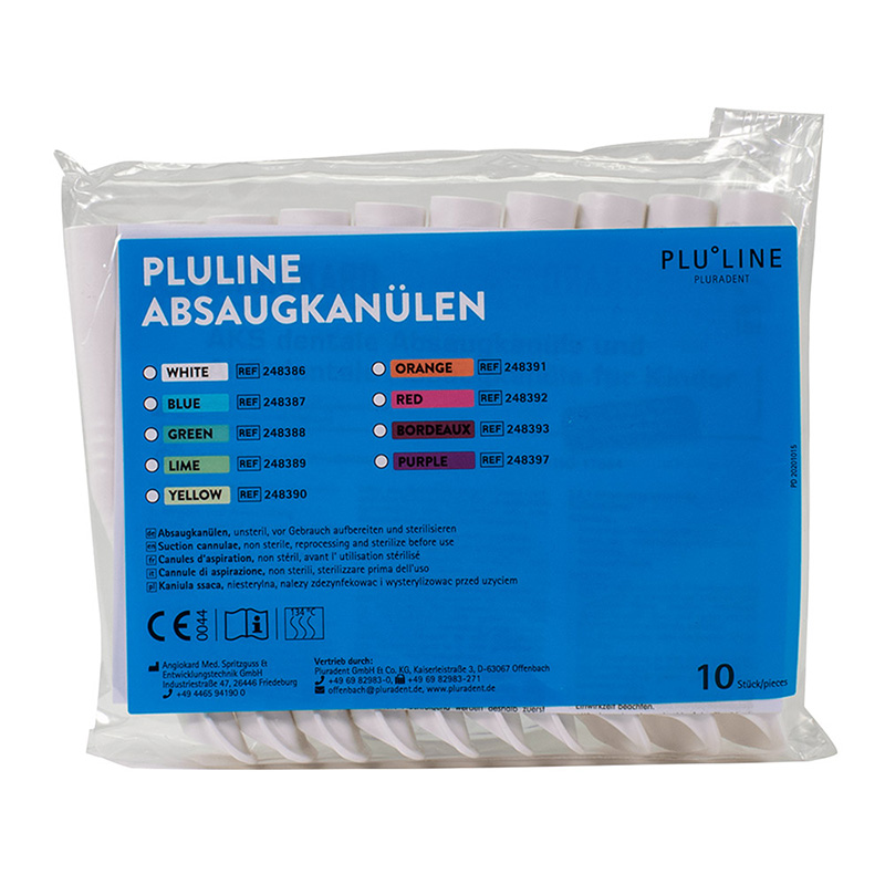 PLULINE AFZUIGCANULES wit, 10 stuks