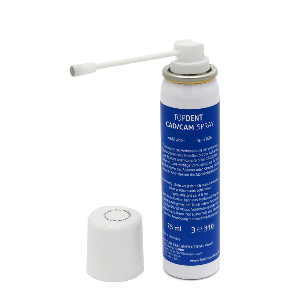 CAD/CAM-spray TD wit, 75 ml