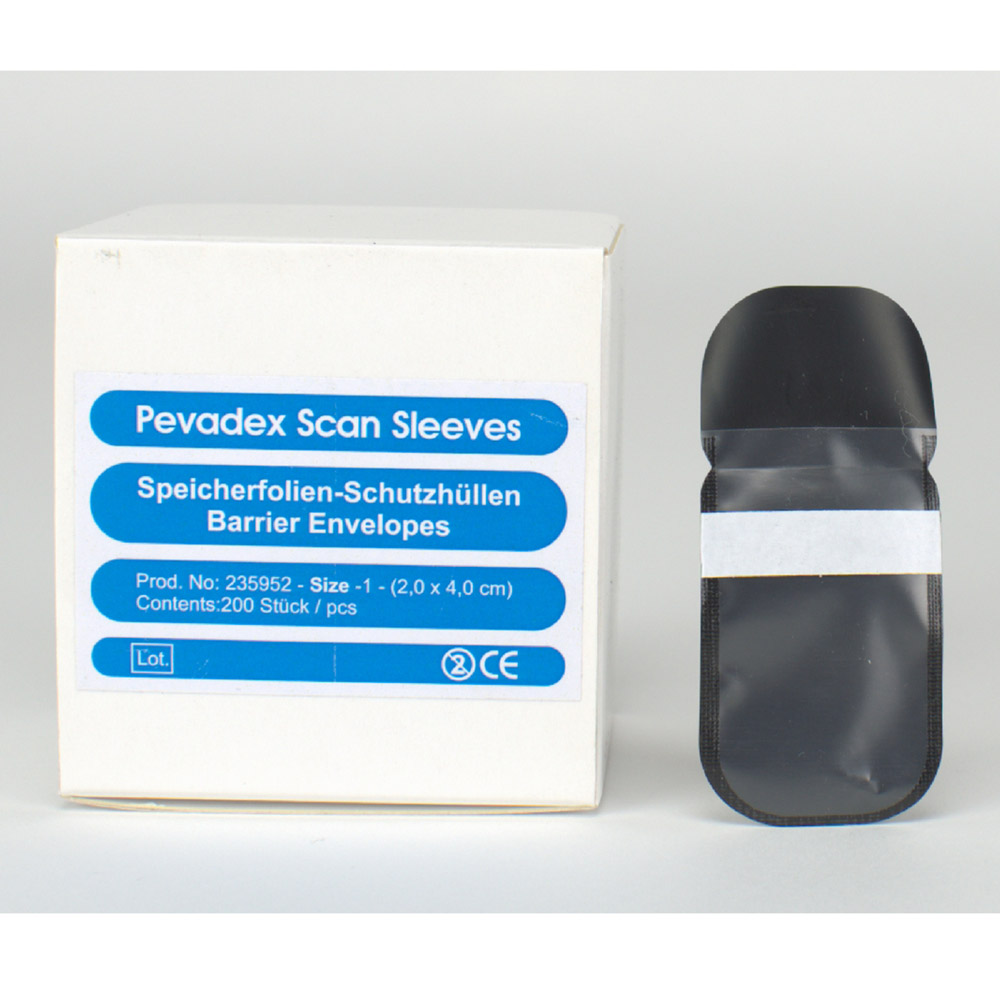 Pevadex Scan Mouwen Maat 1  2 x 4 cm, 200 stuks