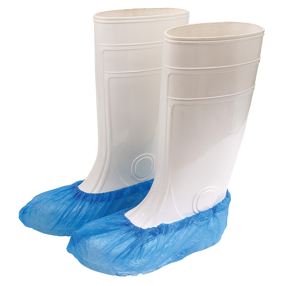 Overschoenen CPE blauw 35 my, 2000 stuks