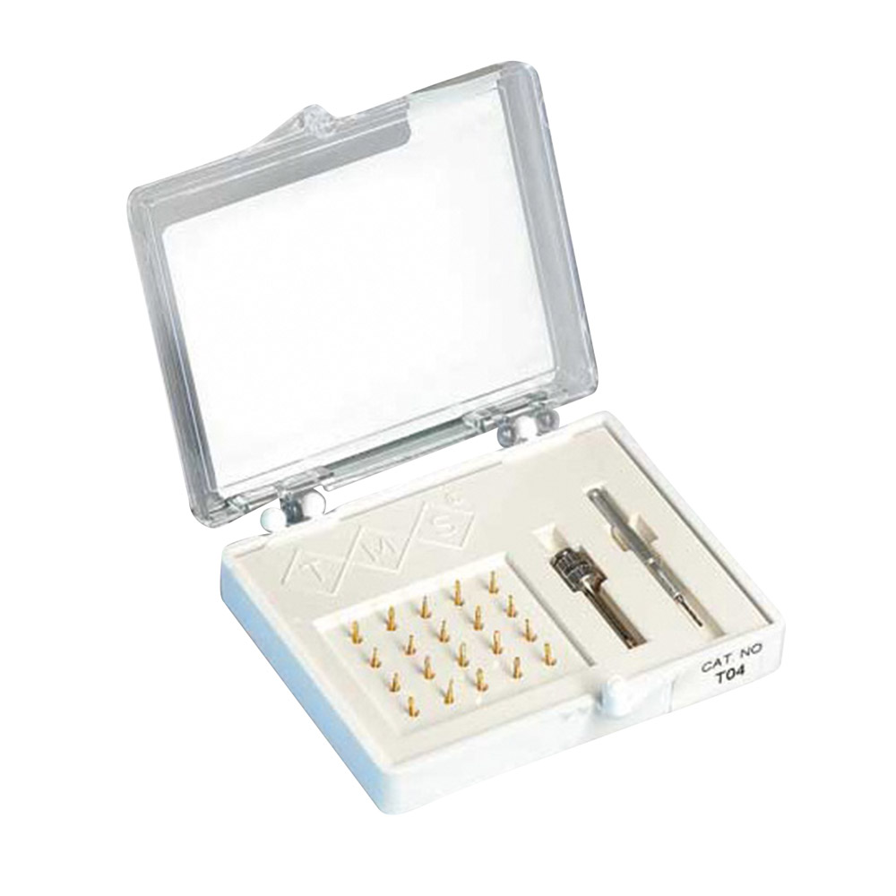 TMS-pennen Minim 0,525 mm T04 zilver 20 stuks + accessoires, set