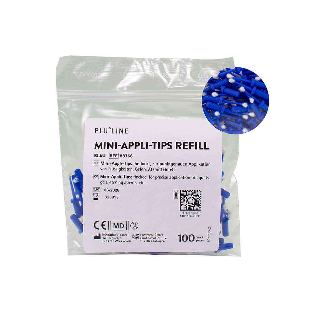 PLULINE Mini-Appli-Tips blauw, 100 stuks