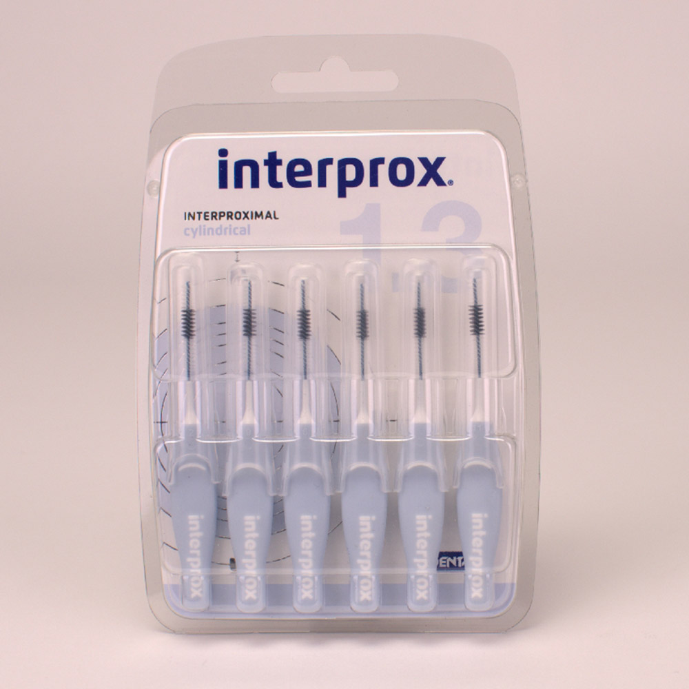Interprox cilindrisch wit, 6 stuks