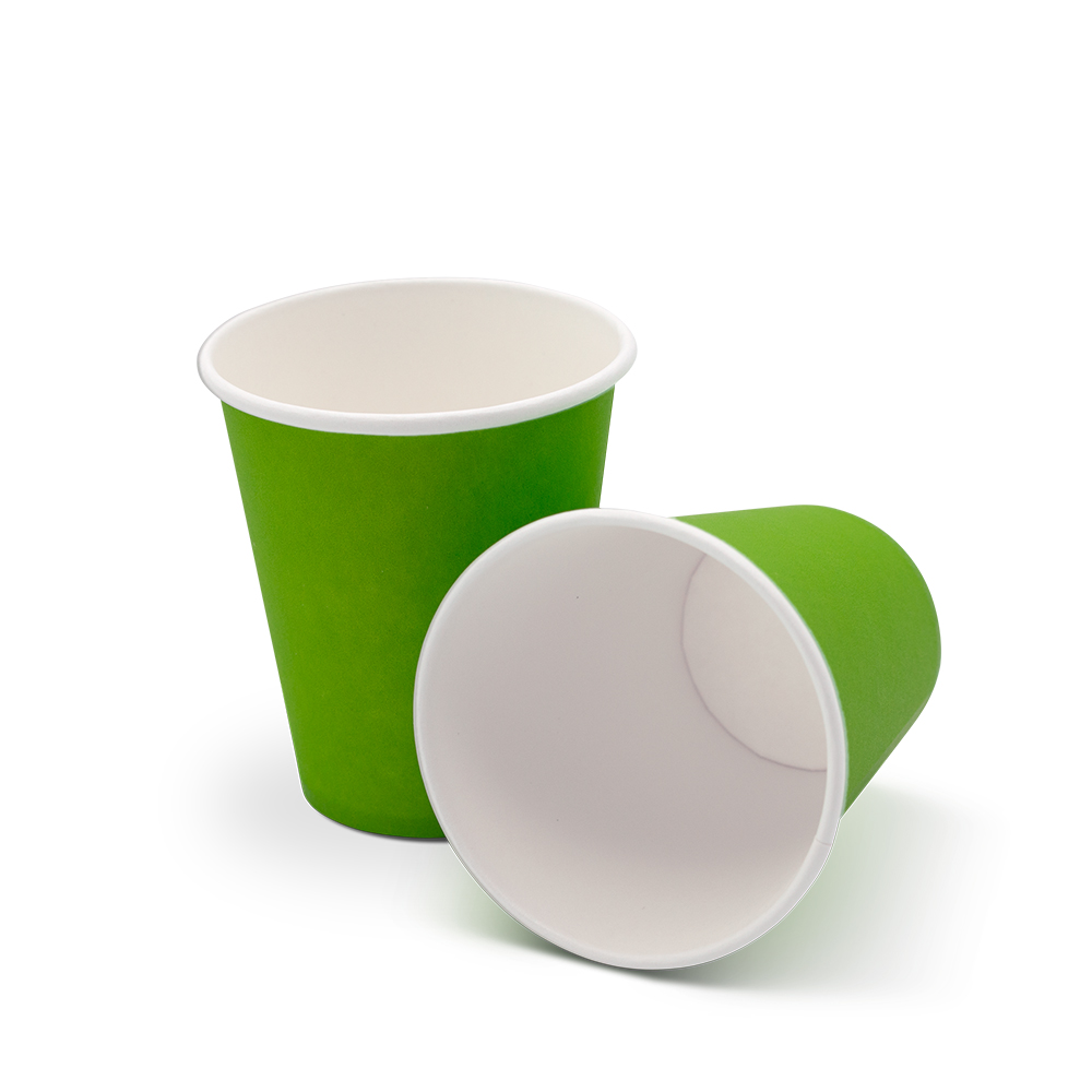 Mondspoelbekers van papier 180 ml groen, 3000 stuks