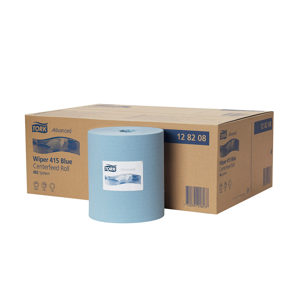 Tork Advanced Wischtuch M2 20 x 320 m blauw, verpakking