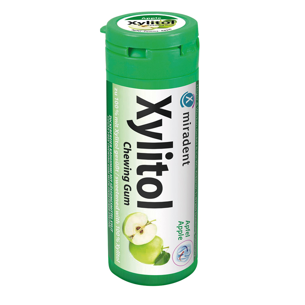 Xylitol Chewing Gum for Kids Apfel, Bus met 30 stuks