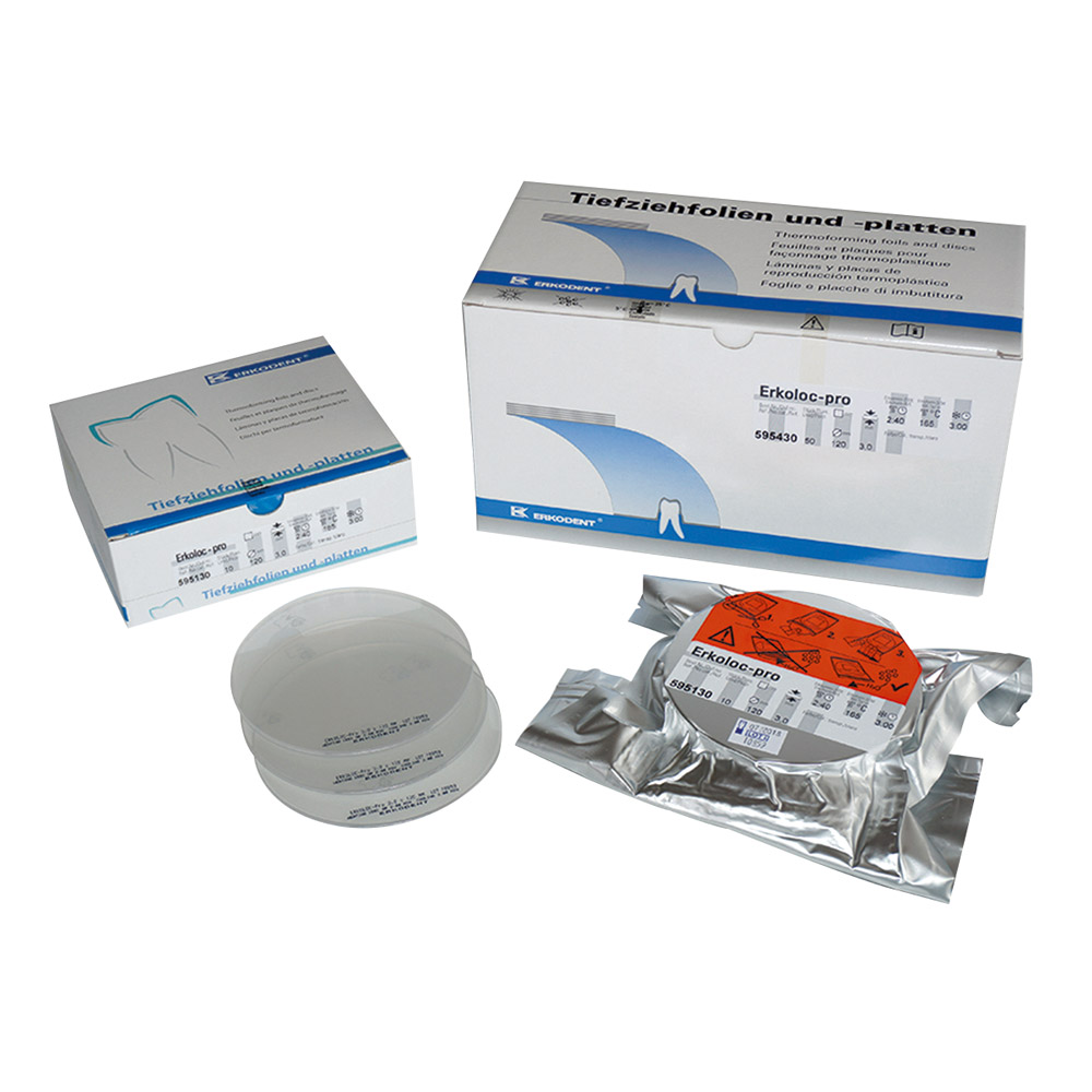 Erkoloc-pro Dieptrekfolie 120 x 3,00mm transparant, 50 stuks