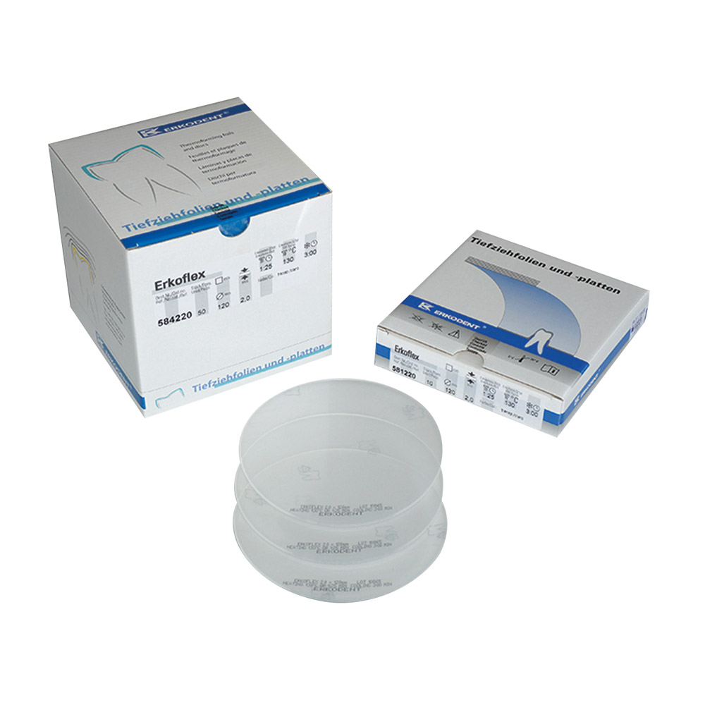 Erkoflex Dieptrekfolie 120 x 1,50 mm transparant, 50 stuks