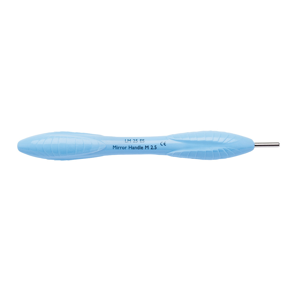 Mondspiegelhandvat 25 ES blauw, stuk