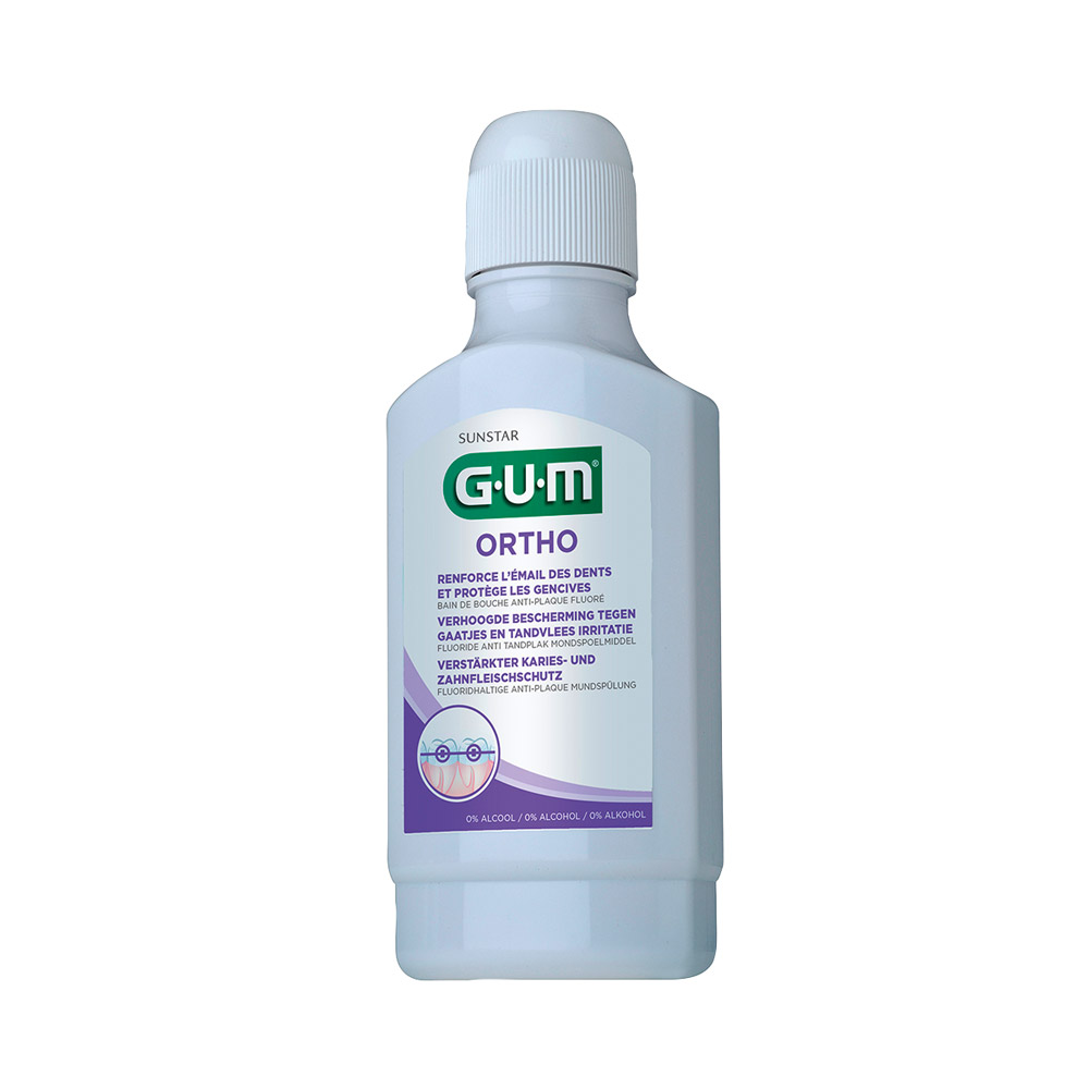 GUM ORTHO mondspoeling, 12 x 300 ml