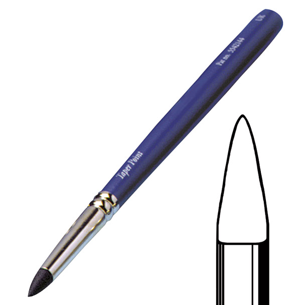Silicon Brush Modelleerinstrument Taper-Point zwart, stuk