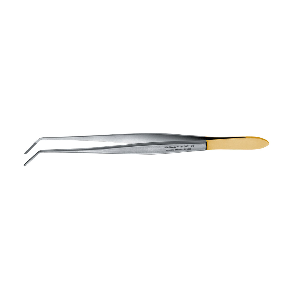 Pincet 18 cm gebogen 45° P-S St