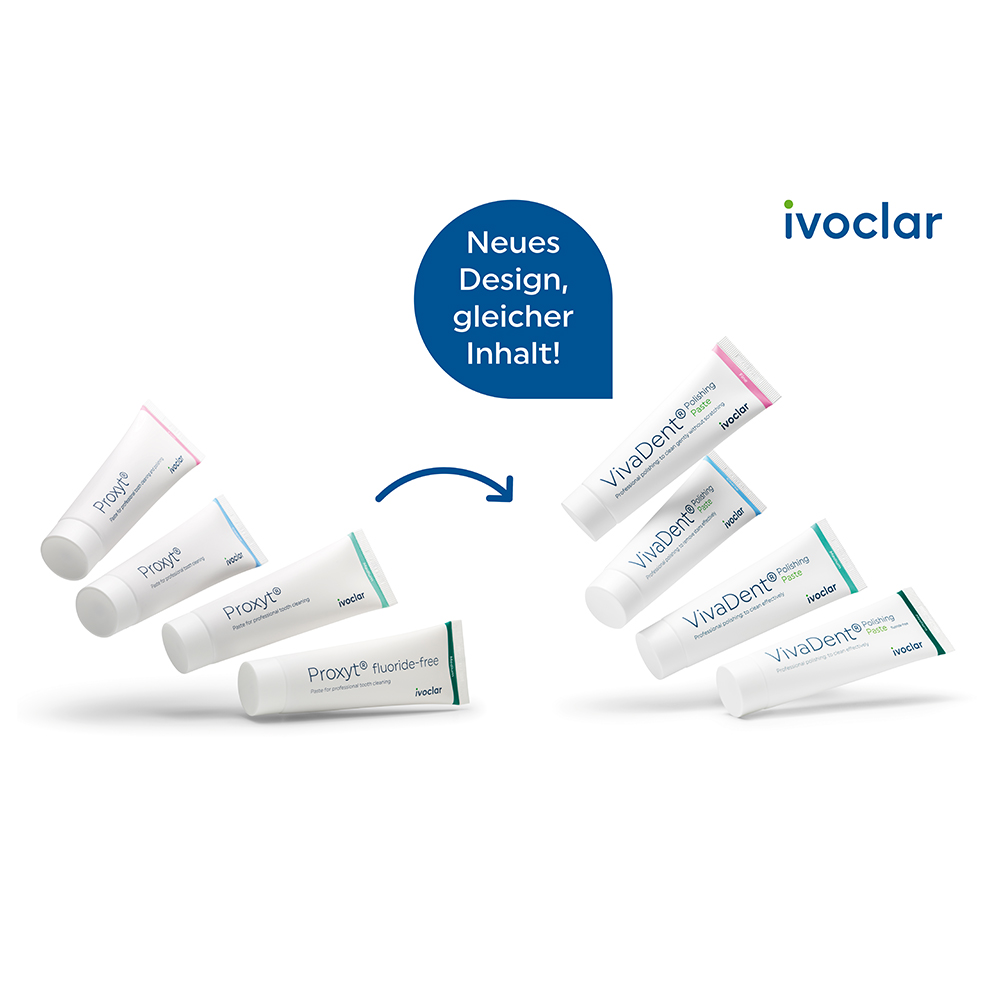 Vivadent Polijstpasta fijn mint, 80 g tube