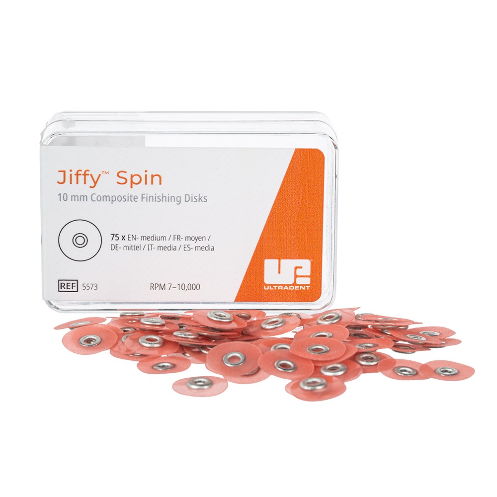 Jiffy Spin Schijf 10 mm medium rood, 75 stuks