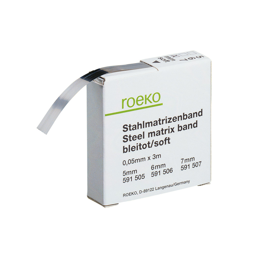Stahlmatrizenband 5 x 0,05 mm, 3 m