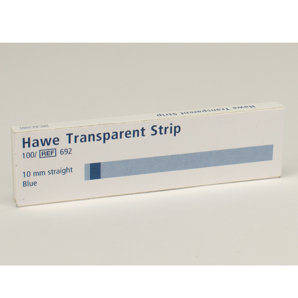 Transparant Strips gerade10 mm 692, 100 stuks