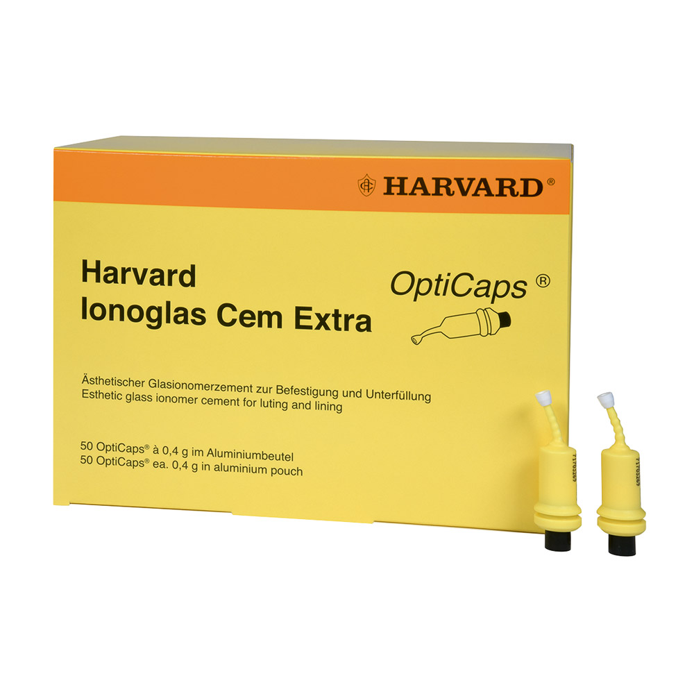 Harvard Ionoglas Cem Extra universeel, 50 OptiCaps
