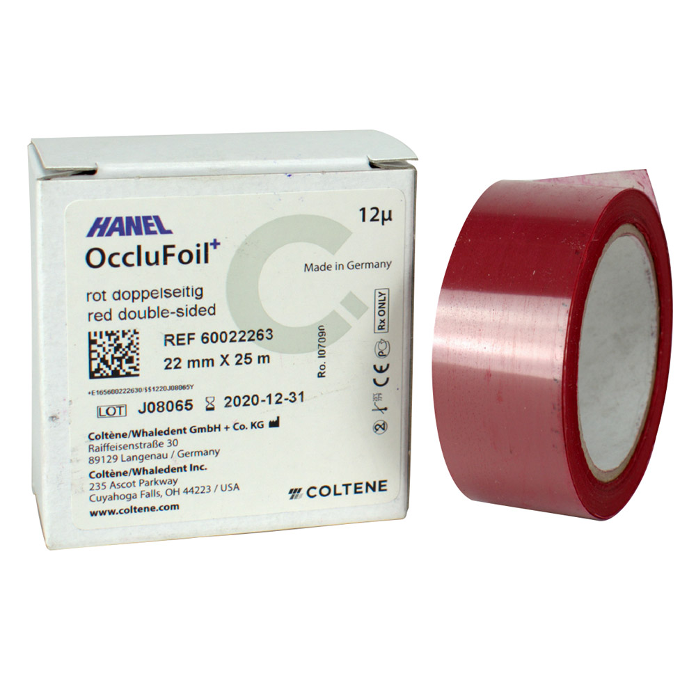 Hanel Folie 12 µ PET dubbelzijdig 22 mm rood, 25 m