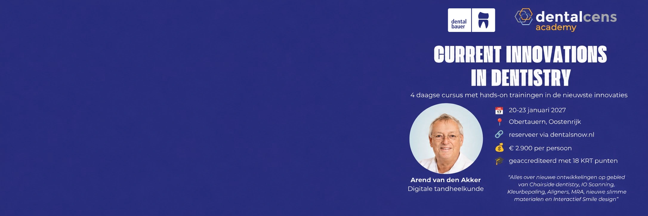Current innovations in dentistry: 2027