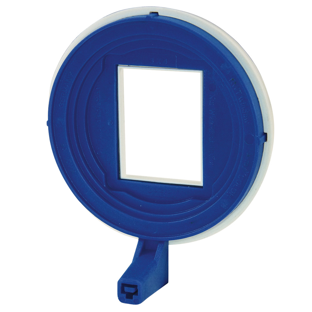 RWT Venster röntgenkleur Visierring met diafragma anterior 3x4 blauw, stuk