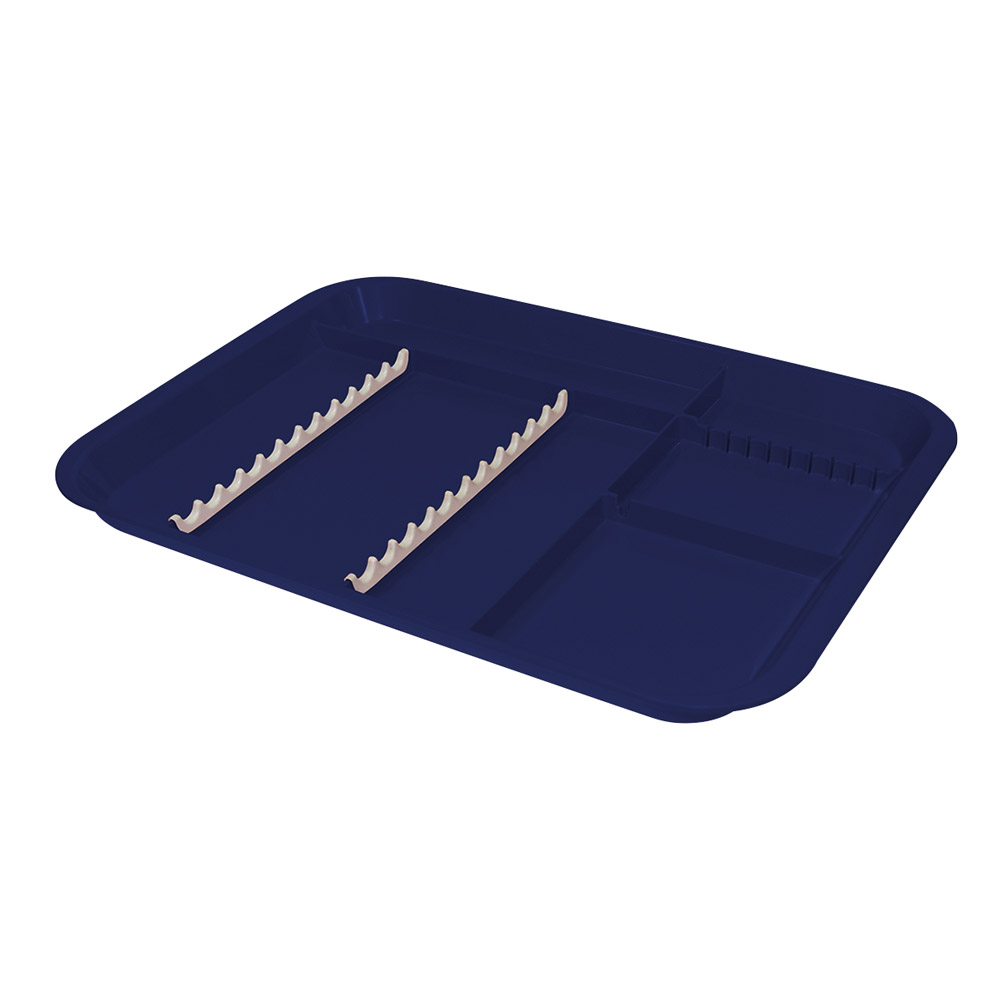 Behandeltray met indeling donkerblauw, stuk