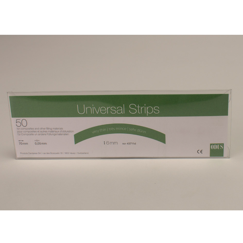 Odus universeel strip 0,05 x 6 mm gebogen, verpakking