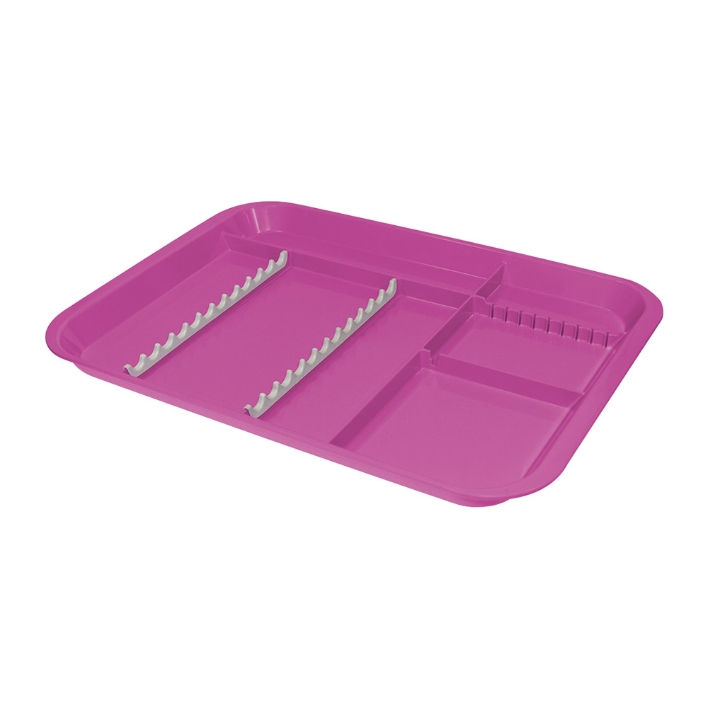 Behandeltray met indeling neonroze, stuk