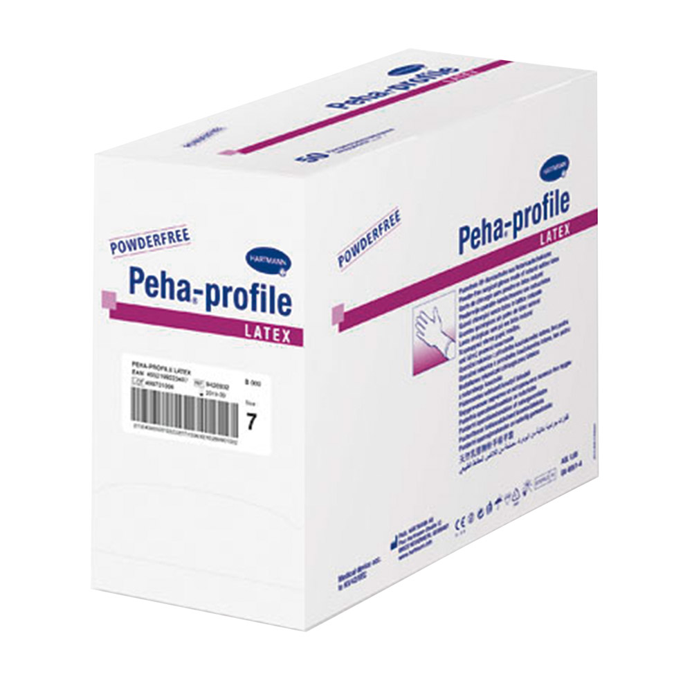Peha-profile latex OK Handschoenen Maat 5,5, 50 Paar