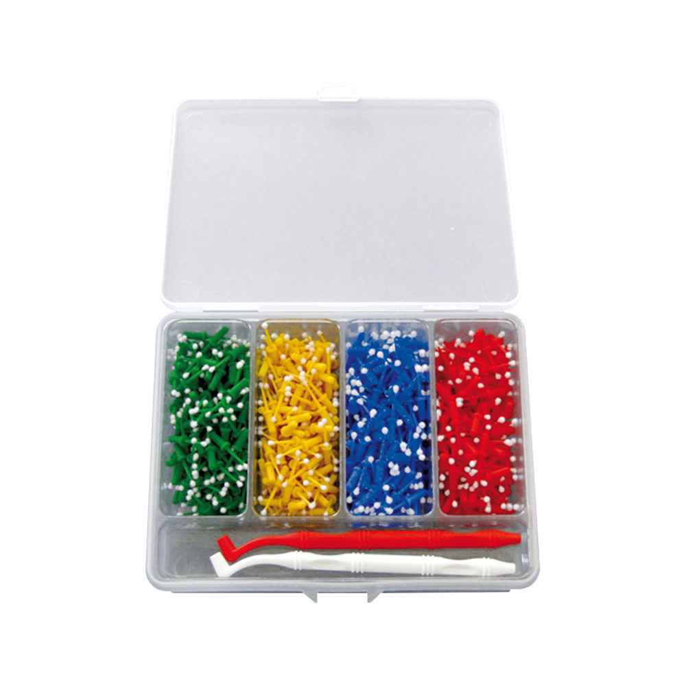 Mini-Appli-Tips blauw, 100 stuks