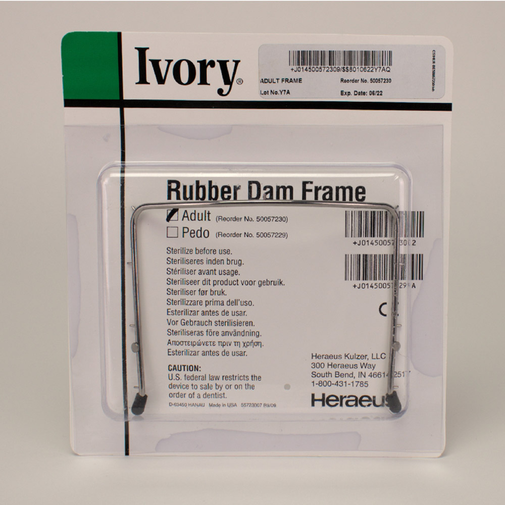 Kofferdamframe Ivory Volwassen 6 x 6, stuk