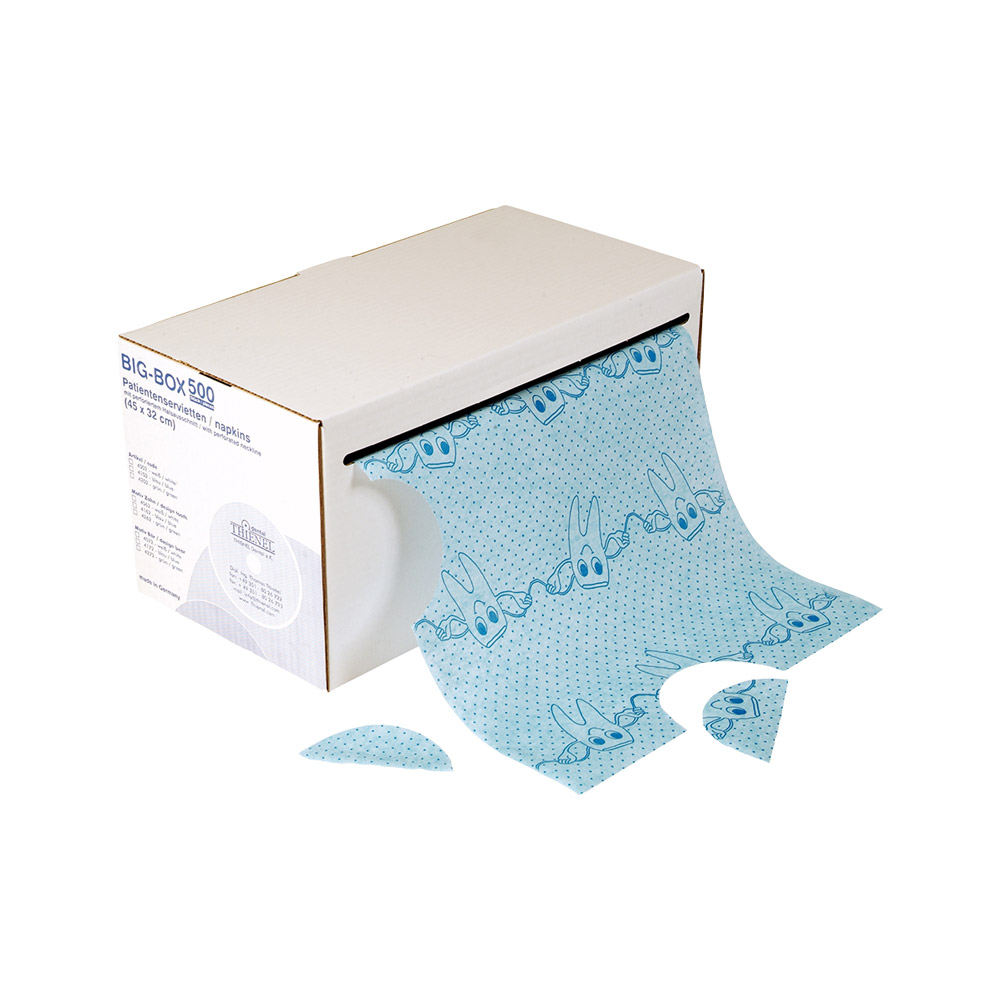 Servetten 4 45 x 32 cm lichtblauw, Rol