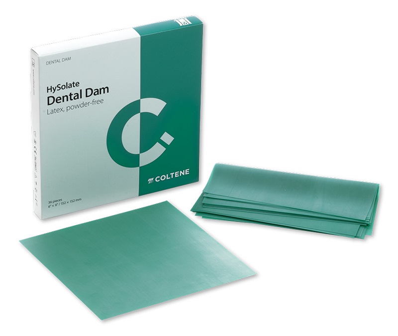 HySolate Latex Dental Dam groen dun 127x127mm Pa 52
