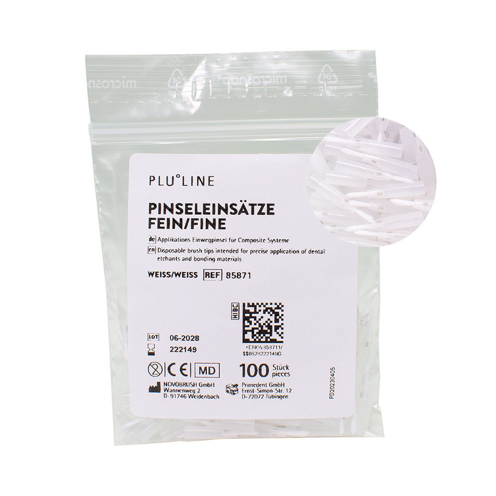 PLULINE PENSELHOUDERS wit fijn, 100 stuks